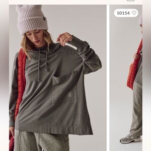 NWT Free People Movement Hot Shot Hooded Layer 
COLOR: DK Green